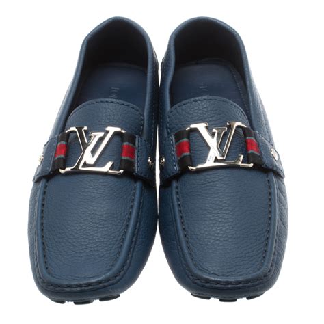 louis vuitton loafers blue|louis vuitton loafers original price.